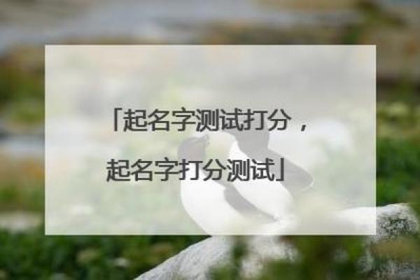 名字相配打分，让你知道名字组合的分数