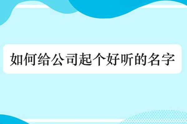 如何使用公司起名软件为新企业创造独特品牌