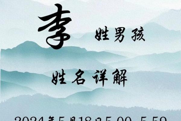 李姓男孩名字推荐：融合传统与现代的完美选择