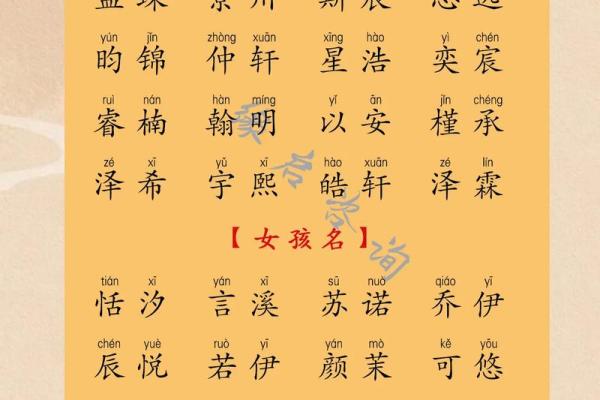 宝宝名字大全与命名技巧