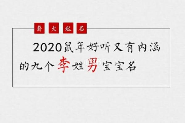 鼠年男宝宝起名：为孩子挑选合适的名字