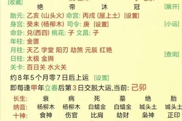 免费八字命理解析：一生运势与命运秘密